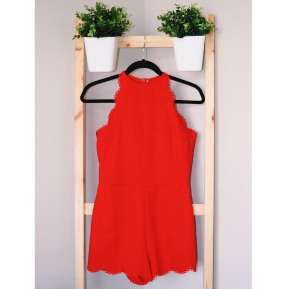 scalloped romper
